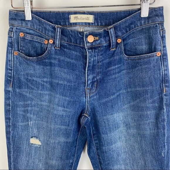 Madewell The Slim Boyjean in Brinville Wash: Rip and Repair Edition - Picture 7 of 10